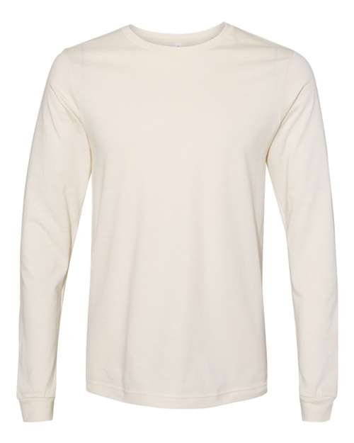 Unisex Jersey Long Sleeve Tee BELLA + CANVAS Natural