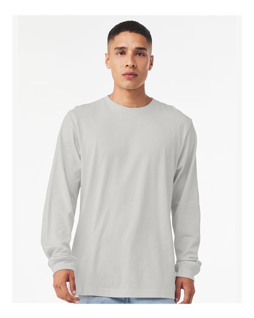 Unisex Jersey Long Sleeve Tee BELLA + CANVAS Silver
