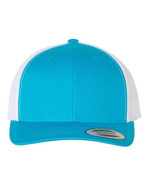 Retro Trucker Cap YP Classics Turquoise White Adjustable