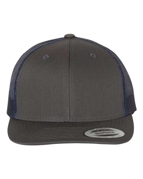 Retro Trucker Cap YP Classics Charcoal Navy Adjustable