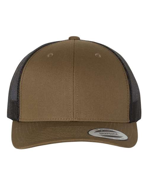 Retro Trucker Cap YP Classics Coyote Brown Black Adjustable