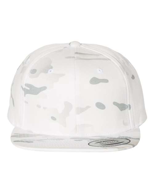 Premium Flat Bill Snapback Cap YP Classics Multicam Alpine Adjustable