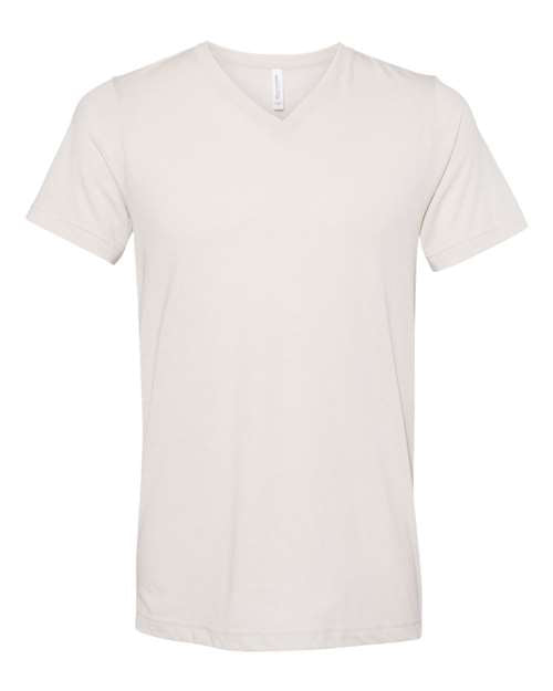 Unisex Triblend V-Neck Tee BELLA + CANVAS Cement Triblend