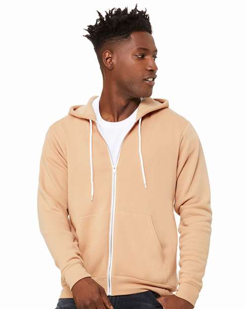 Unisex Sponge Fleece Full-Zip Hoodie Sweatshirt