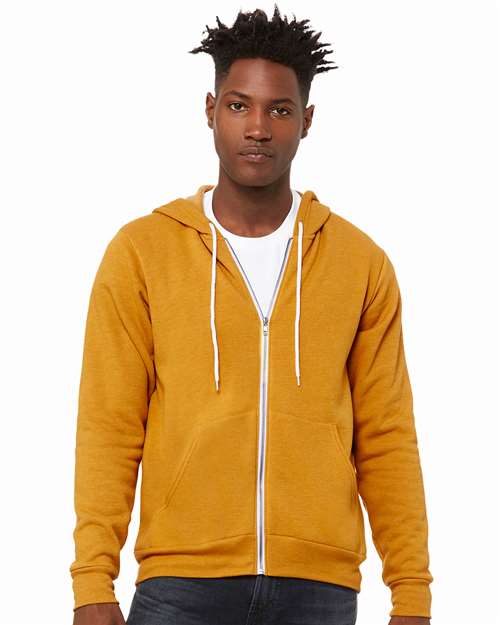 Unisex Sponge Fleece Full-Zip Hoodie Sweatshirt