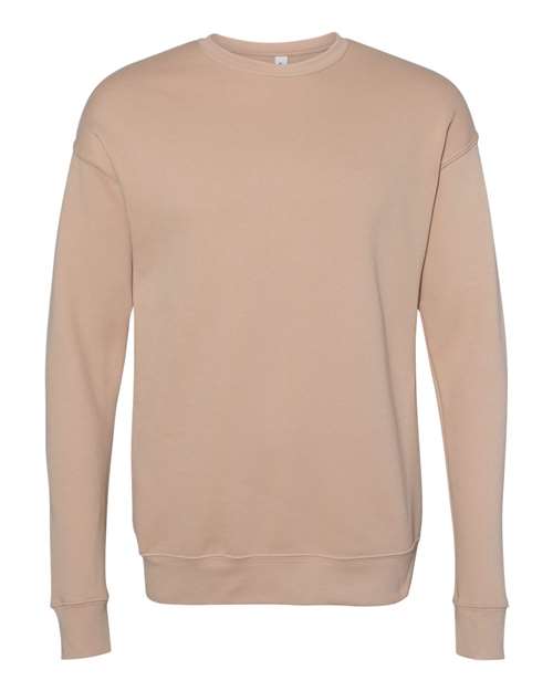 Unisex Sponge Fleece Drop Shoulder Crewneck Sweatshirt BELLA + CANVAS Heather Sand Dune