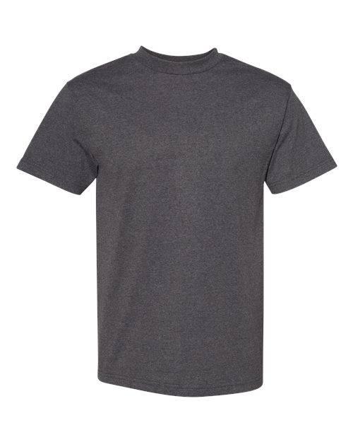 Unisex Heavyweight Cotton Tee American Apparel Heather Charcoal