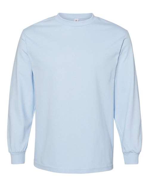 Unisex Heavyweight Cotton Long Sleeve Tee American Apparel Powder Blue 2XL