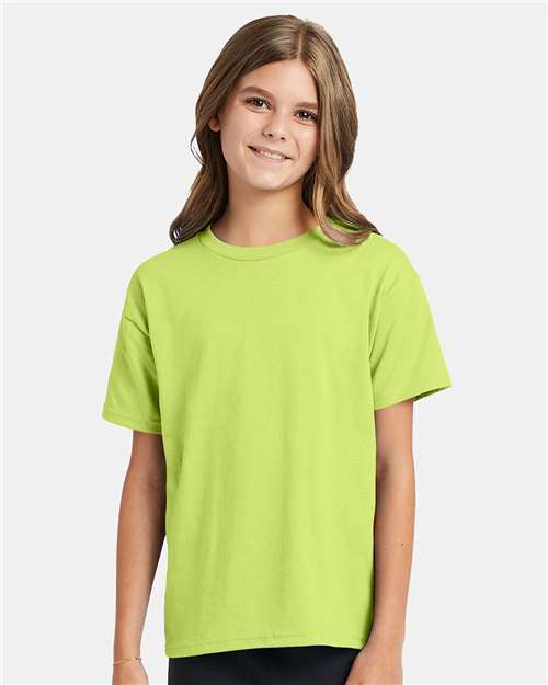 Youth EcoSmart® T-Shirt Hanes Safety Green