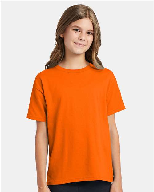 Youth EcoSmart® T-Shirt Hanes Safety Orange