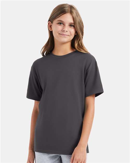 Youth Perfect-T T-Shirt Hanes Smoke Grey