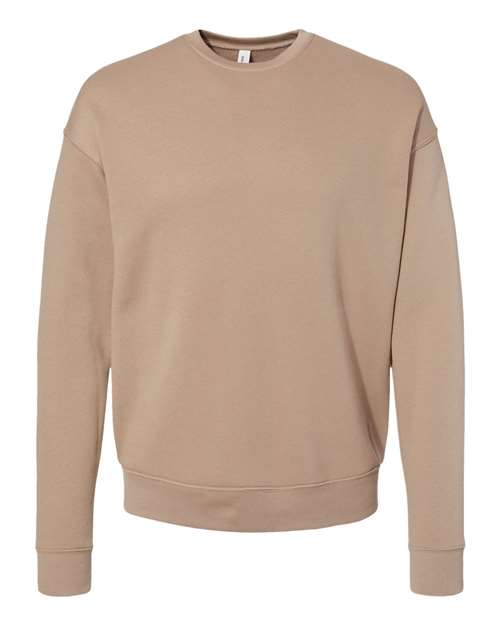 Unisex Sponge Fleece Drop Shoulder Crewneck Sweatshirt BELLA + CANVAS Tan