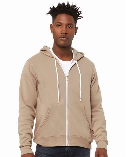 Unisex Sponge Fleece Full-Zip Hoodie Sweatshirt