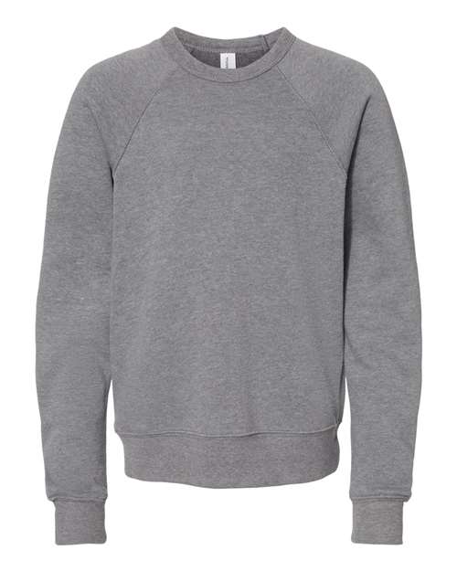 Youth Sponge Fleece Crewneck Sweatshirt BELLA + CANVAS Deep Heather