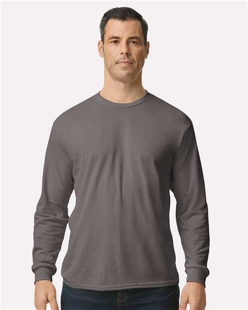 Unisex Heavy Cotton™ Long Sleeve T-Shirt Gildan Charcoal