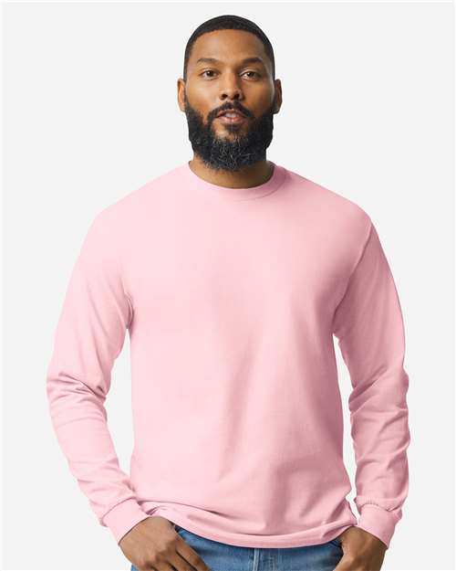 Unisex Heavy Cotton™ Long Sleeve T-Shirt Gildan Light Pink