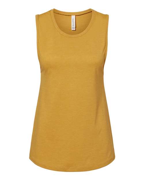 Women's Jersey Muscle Tank BELLA + CANVAS Heather Mustard