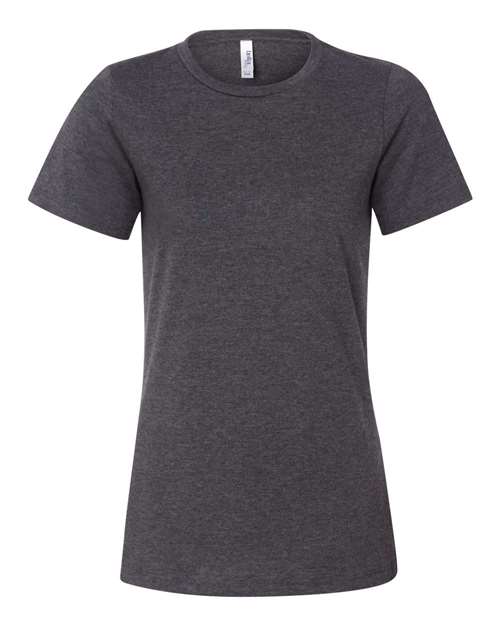 Women’s Relaxed Fit Heather CVC Tee BELLA + CANVAS Dark Grey Heather