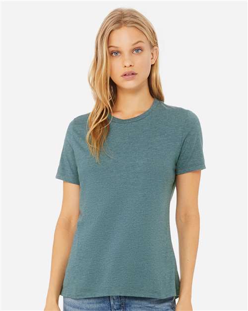 Women’s Relaxed Fit Heather CVC Tee BELLA + CANVAS Heather Deep Teal
