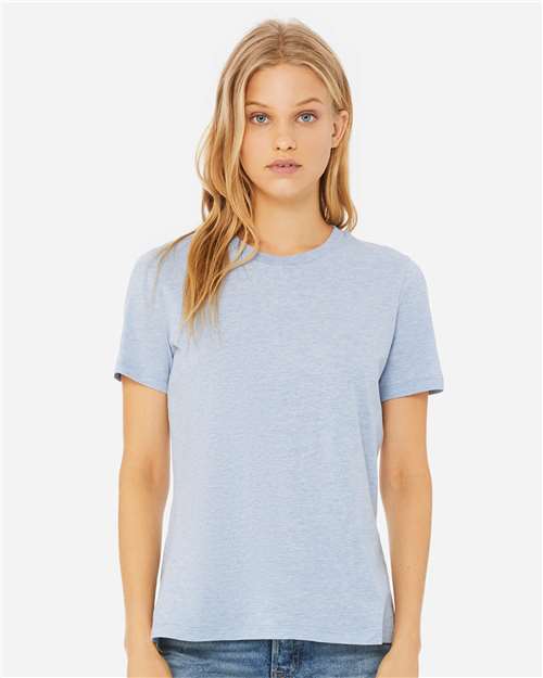 Women’s Relaxed Fit Heather CVC Tee BELLA + CANVAS Heather Prism Blue