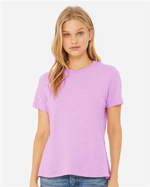 Women’s Relaxed Fit Heather CVC Tee BELLA + CANVAS Heather Prism Lilac