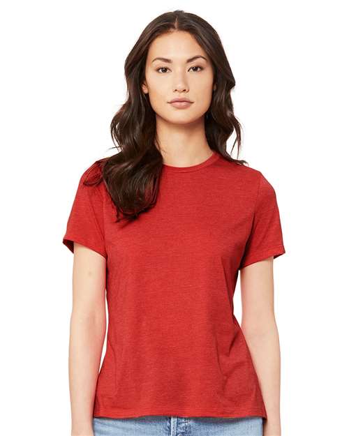 Women’s Relaxed Fit Heather CVC Tee BELLA + CANVAS Heather Red