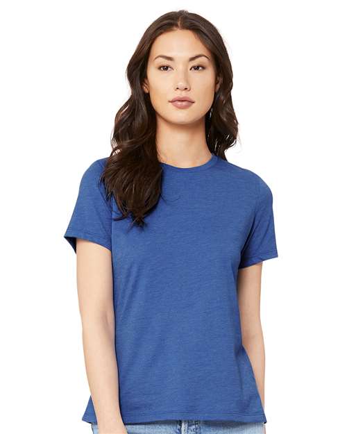 Women’s Relaxed Fit Heather CVC Tee BELLA + CANVAS Heather True Royal