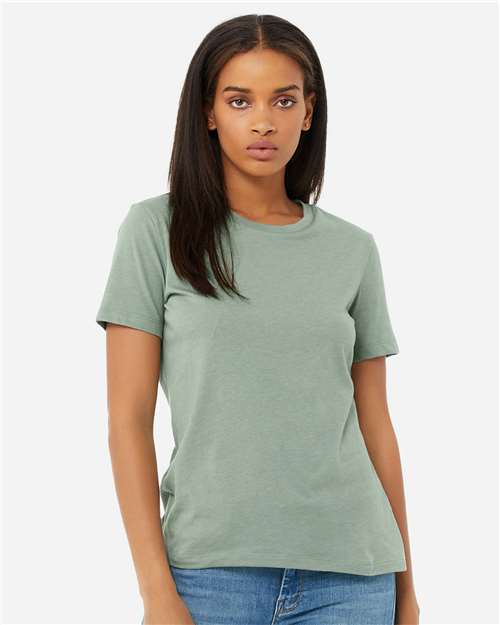 Women’s Relaxed Fit Heather CVC Tee BELLA + CANVAS Heather Sage