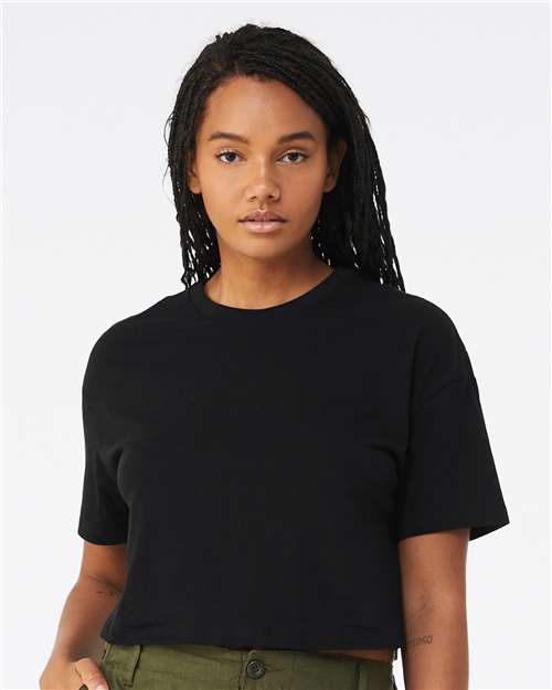Women's Jersey Crop Tee BELLA + CANVAS Black