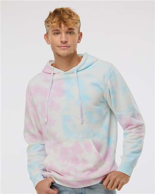 Unisex Midweight Tie-Dyed Hooded Sweatshirt