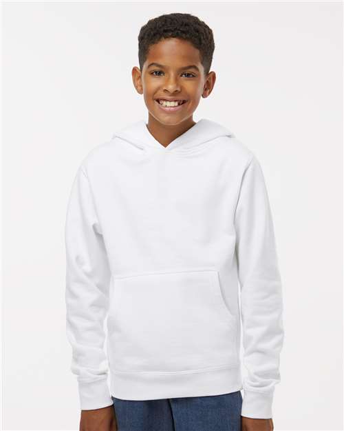 Youth Midweight Hooded Sweatshirt Independent Trading Co. White