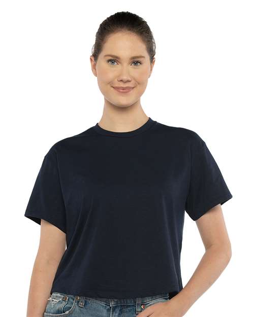 Women's Ideal Crop Top Next Level Midnight Navy