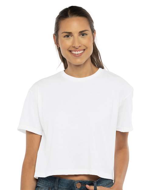 Women's Ideal Crop Top Next Level White