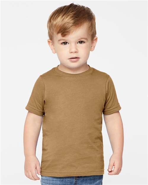 Toddler Fine Jersey Tee Rabbit Skins Coyote Brown