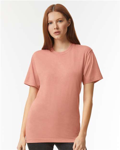 Unisex Triblend Track Tee American Apparel Tri-Coral