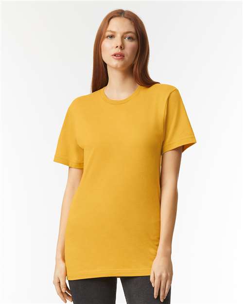 Unisex CVC Tee American Apparel Heather Mustard