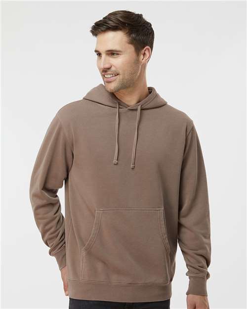 Unisex Midweight Pigment-Dyed Hooded Sweatshirt