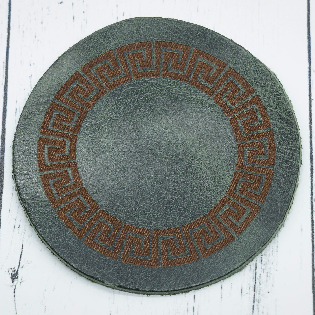 Custom Engraved Leather Coaster Transfer Kingdom