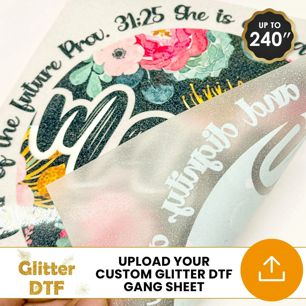 Glitter DTF Gang Sheet Uploader - Transfer Kingdom