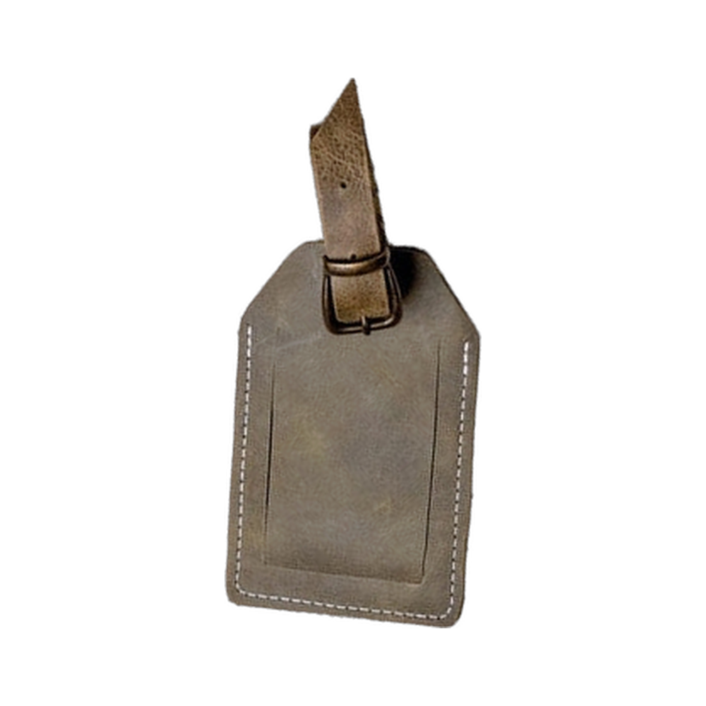 Custom Engraved Leather Luggage Tag