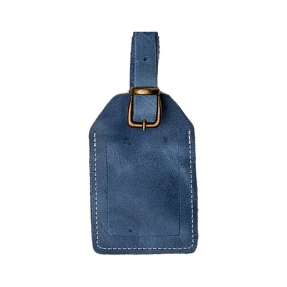 Custom Engraved Leather Luggage Tag