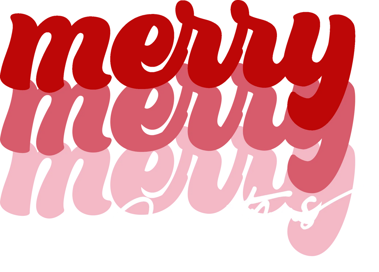 Christmas Merry Merry DTF Transfer