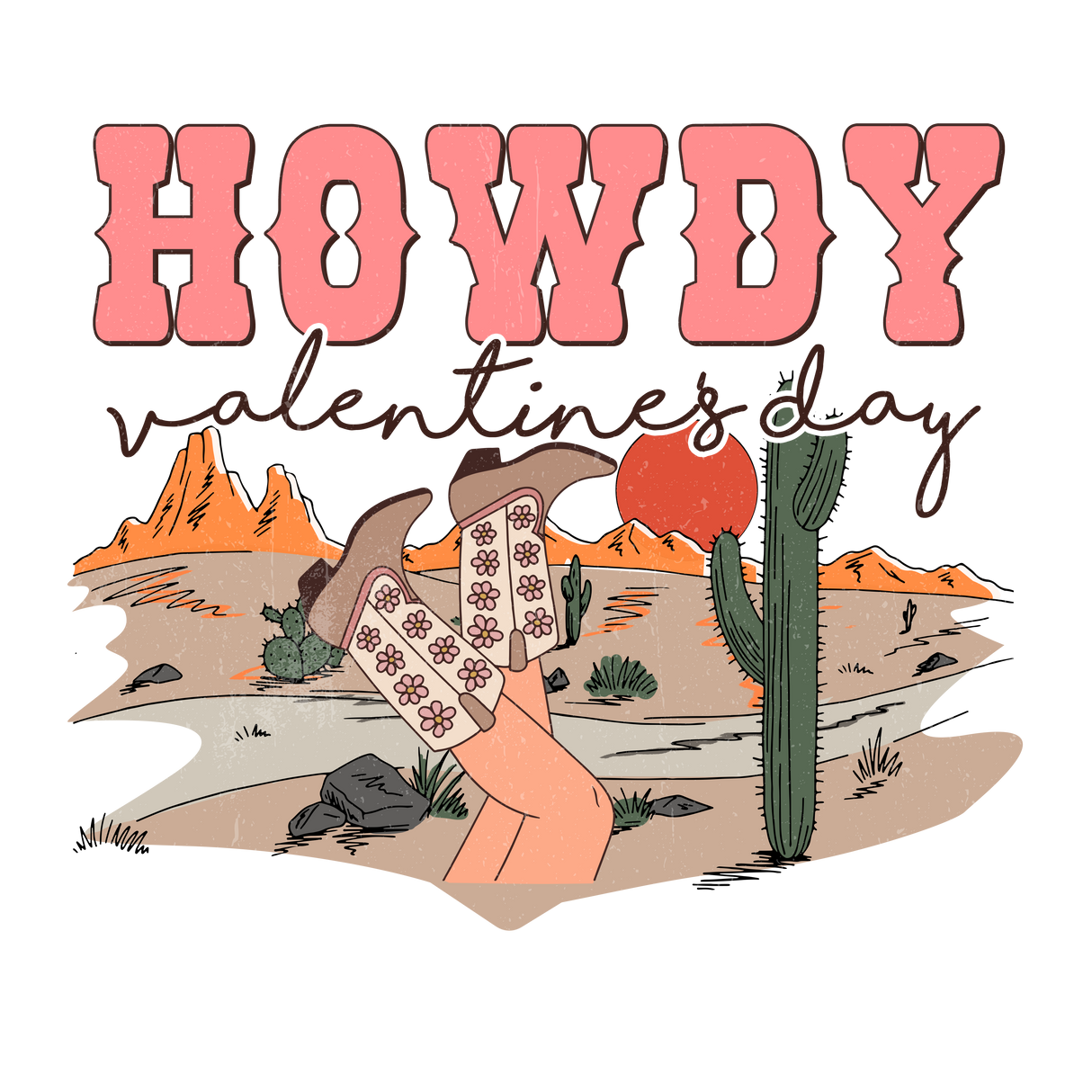 HOWDY VALENTINES DAY TX DTF Transfer ready2transfer