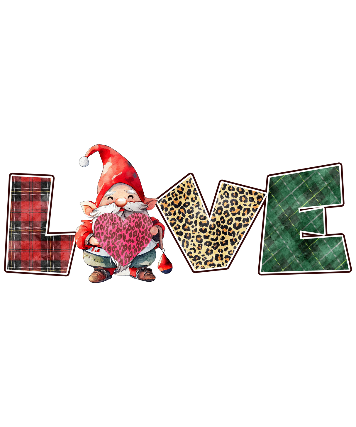 GNOMIE HEART LOVE DTF Transfer ready2transfer