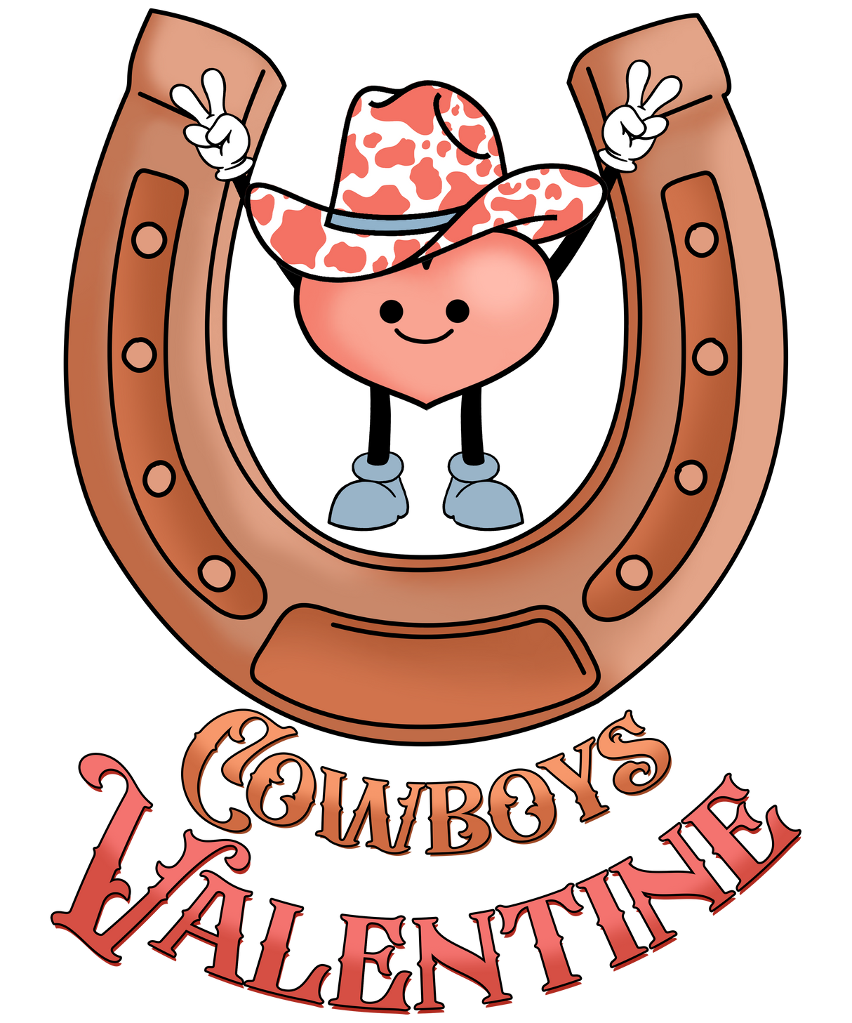 HORSESHOE COWBOYS VALENTINE DTF Transfer ready2transfer