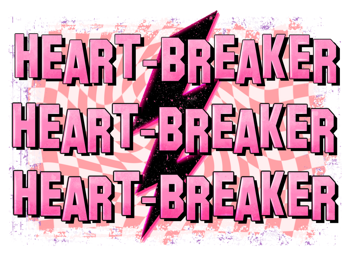 HEART BREAKER TWICE DTF Transfer ready2transfer