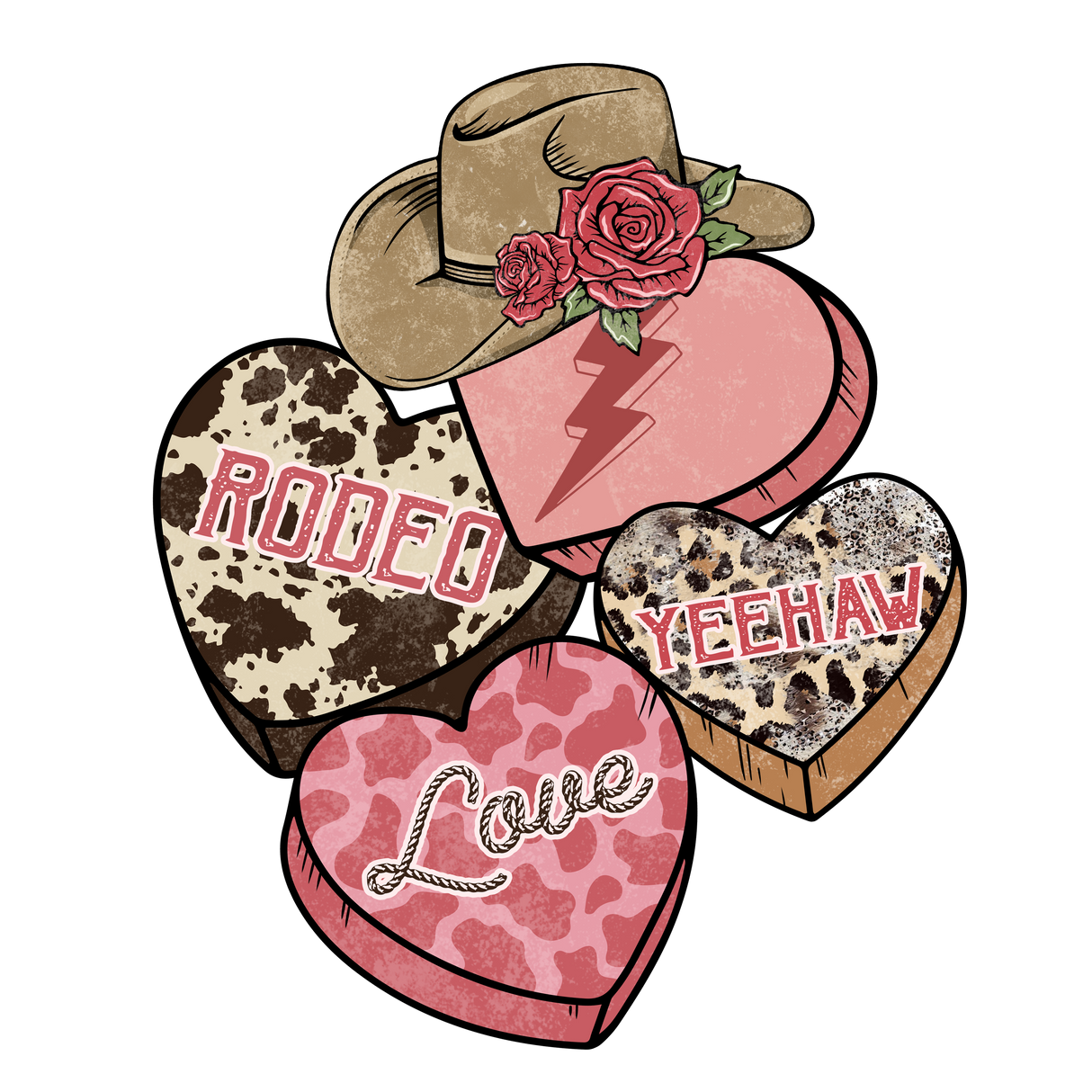 REVERSE RODEO AND LOVE DTF Transfer ready2transfer