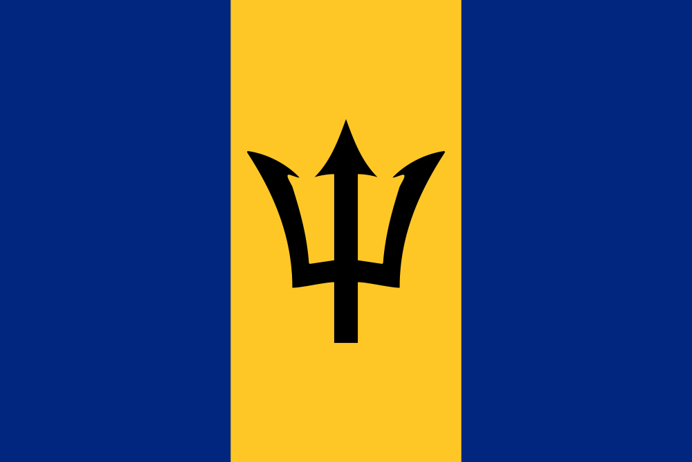 Barbados Flag - Country Flags DTF Transfers ready2transfer