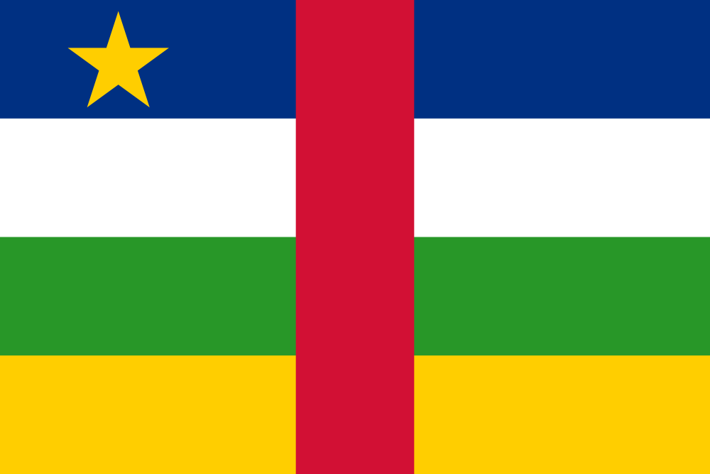 Central African Republic Flag - Country Flags DTF Transfers ready2transfer