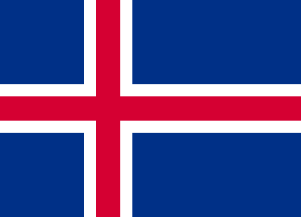 Iceland Flag - Country Flags DTF Transfers ready2transfer